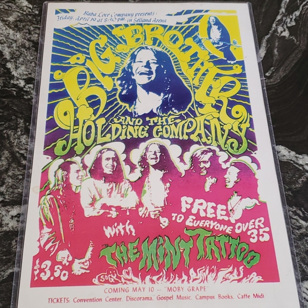 Big Brother and the Holding company poster print